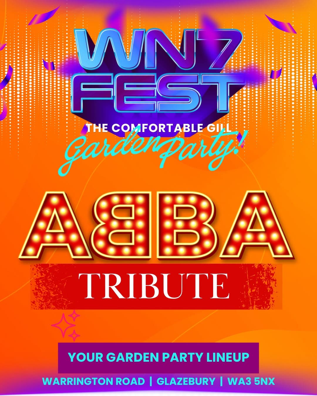 ABBA Tribute — WN7 FEST Garden Party at The Comfortable Gill