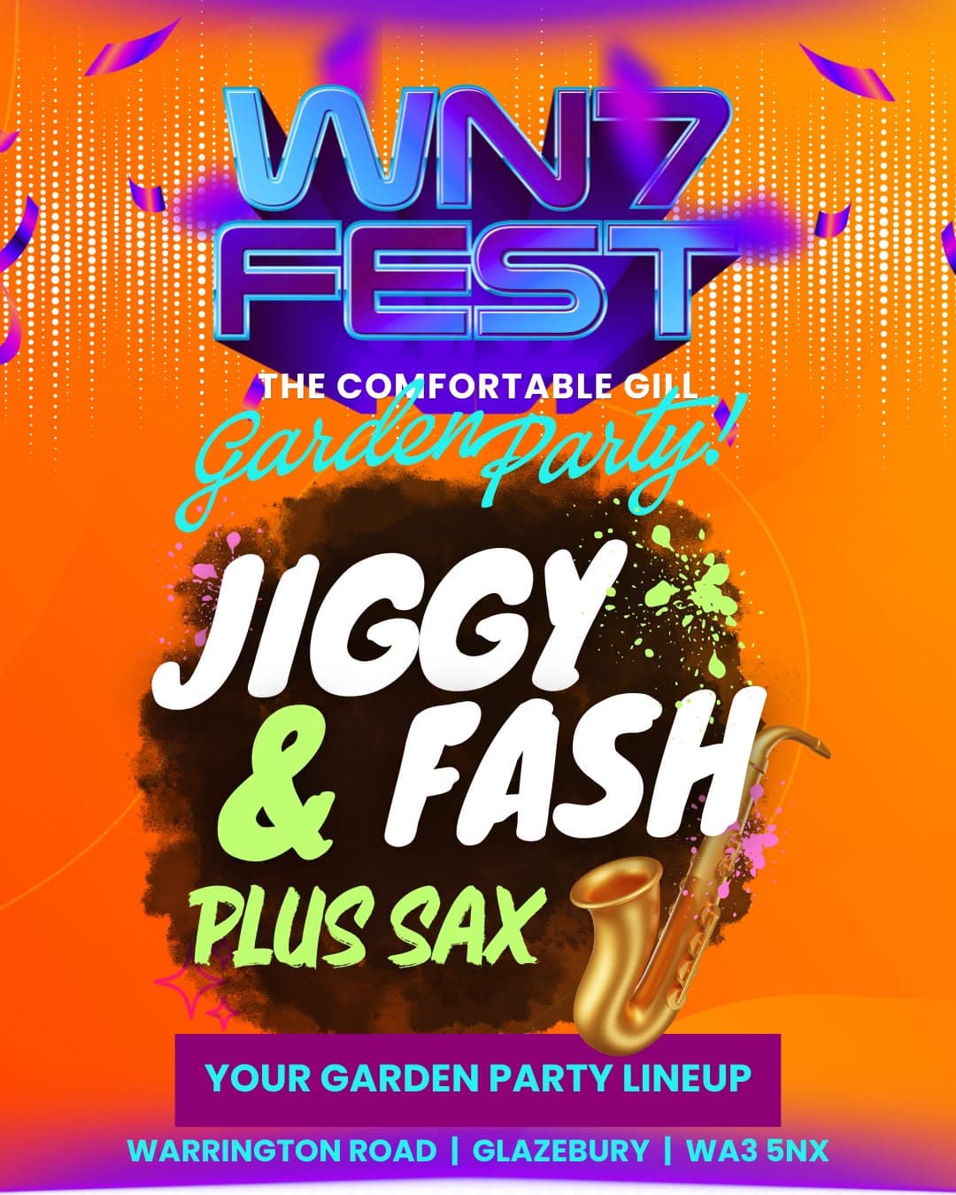 Jiggy & Fash (Plus Sax) — WN7 FEST Garden Party at The Comfortable Gill