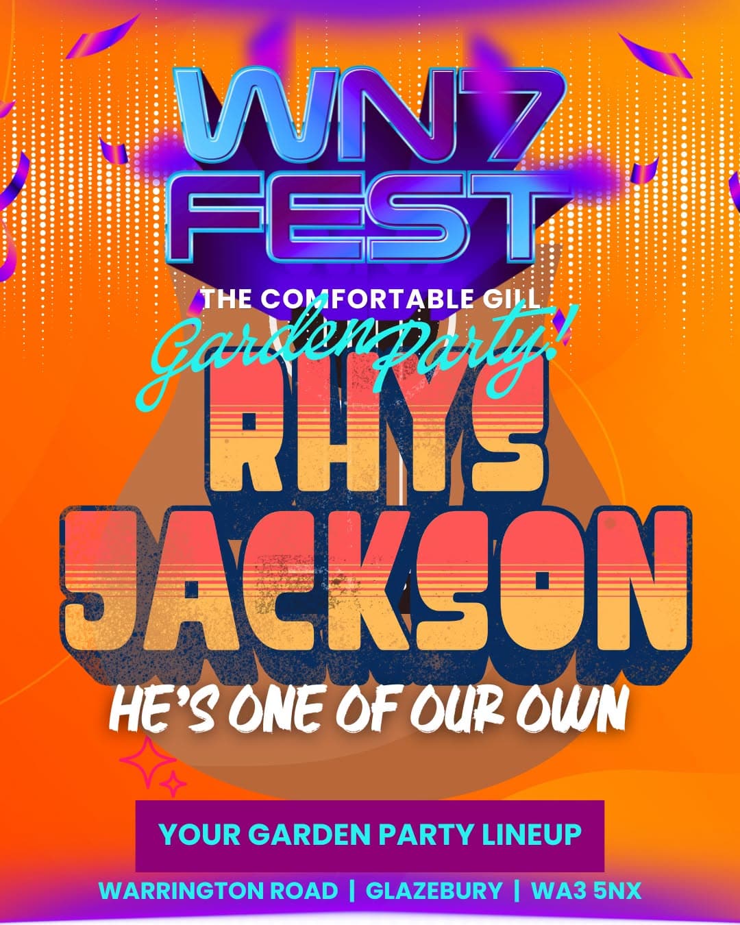 Rhys Jackson — “He’s One of Our Own” — WN7 FEST Garden Party at The Comfortable Gill