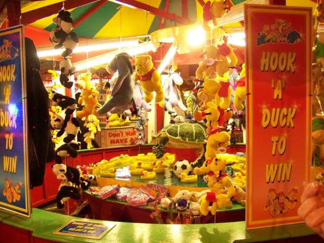 Hook-a-duck fairground game at WN7 FEST